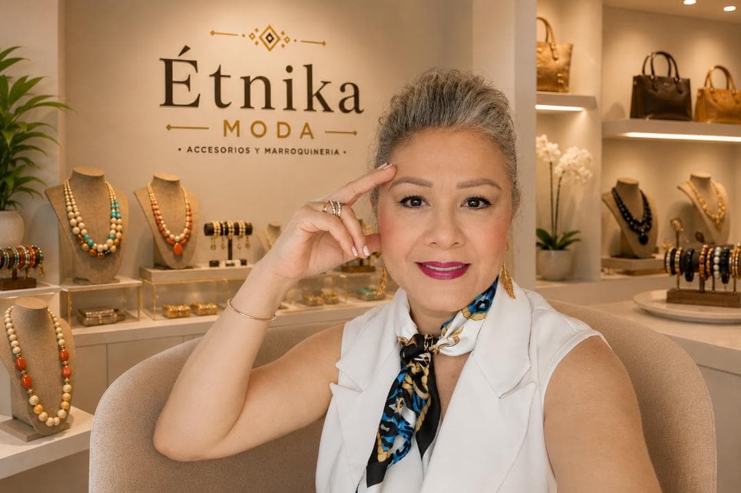 Erika en la boutique Étnika