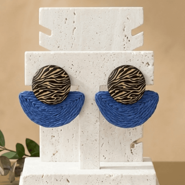Aretes Azul Safari
