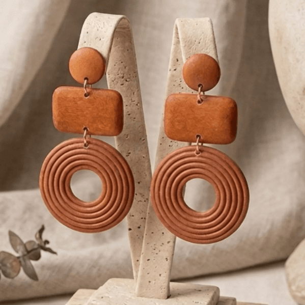 Aretes Aros Terracota