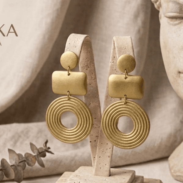 Aretes Aros Dorados