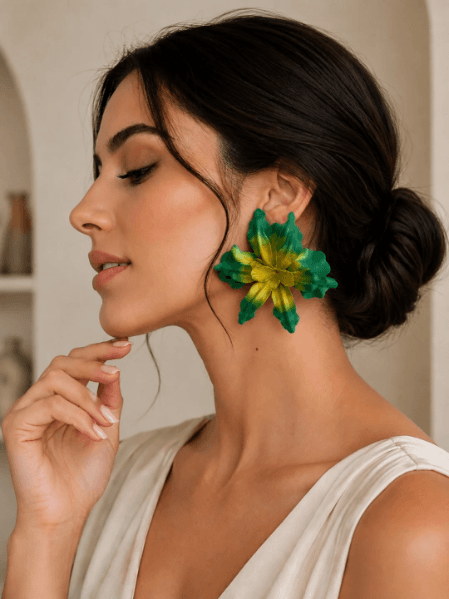 Aretes Orquidea Cattleya
