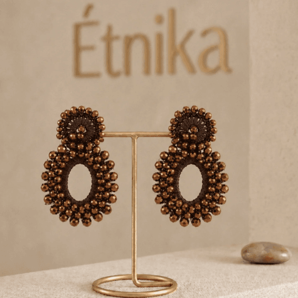 Aretes Oval Café