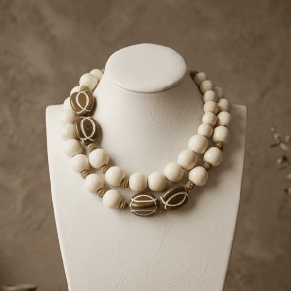Collar Eslabones Marfil