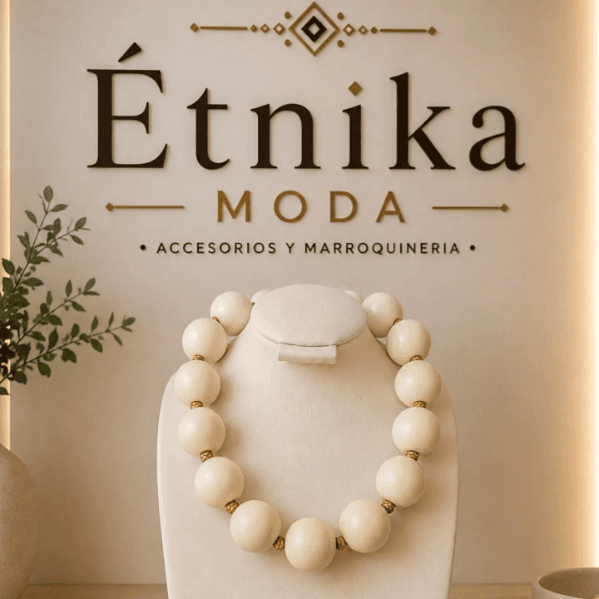 Collar Perlas Marfil