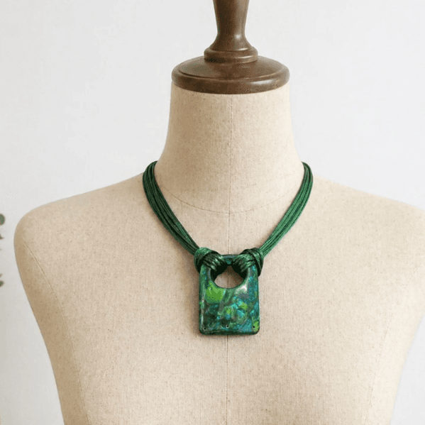 Collar Dije Malaquita