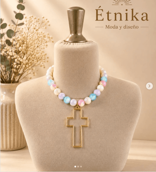 Collar Fiesta con Cruz