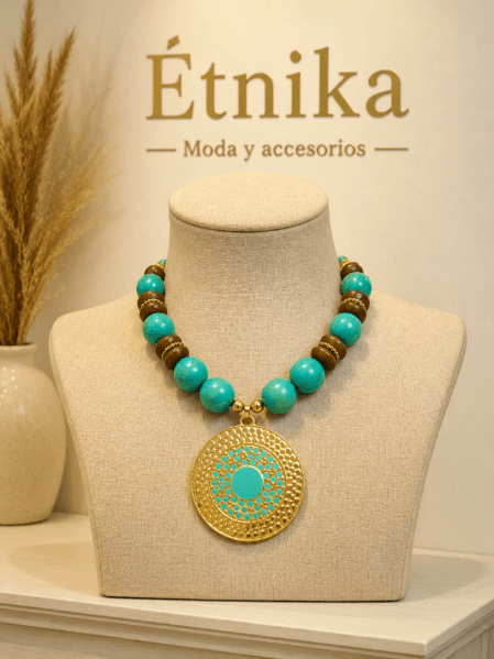 Collar Tierra y Turquesa