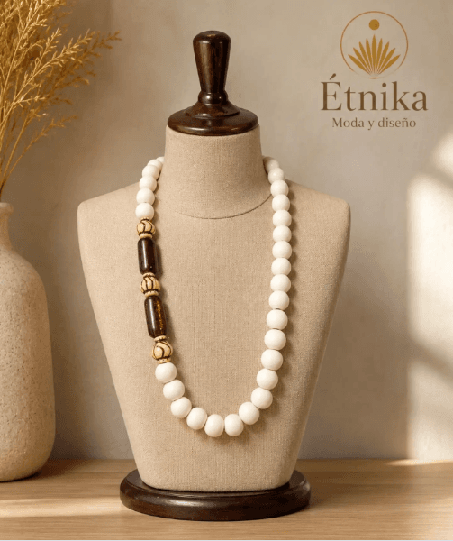 Collar Perla y Ámbar